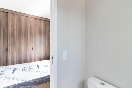 Banheiro da Suíte de apartamento para alugar com 1 quarto, 25m² em Vila Dom Pedro Ii, São Paulo