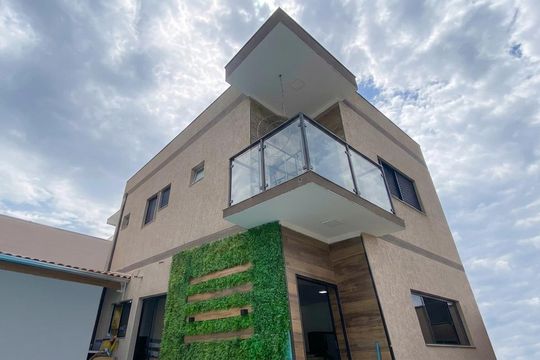 Área externa de casa para alugar com 2 quartos, 130m² em Jardim das Flores, Suzano