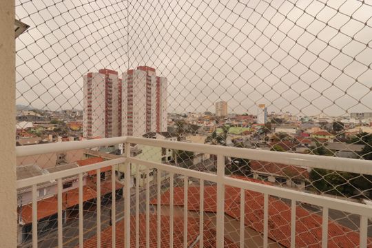 Sacada da Sala de apartamento à venda com 2 quartos, 50m² em Vila Homero Thon, Santo André
