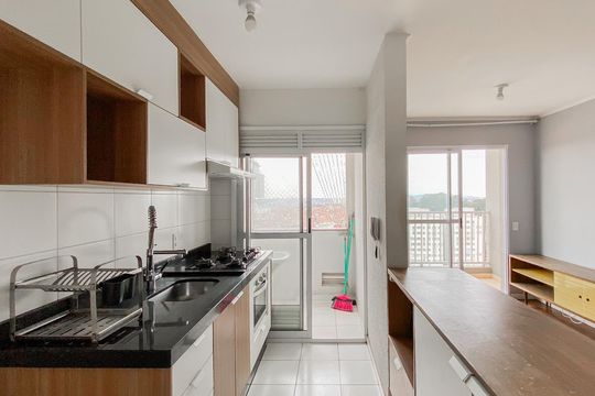 Cozinha  de apartamento à venda com 2 quartos, 47m² em Cangaiba, São Paulo