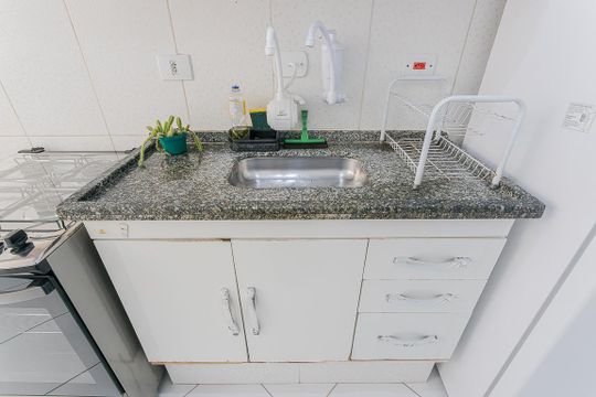 Cozinha de apartamento à venda com 2 quartos, 78m² em Pinheiros, São Paulo