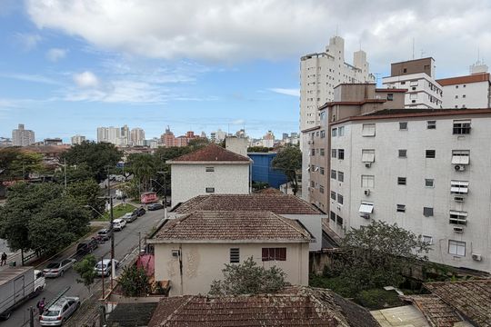 Vista da Sala de apartamento para alugar com 2 quartos, 120m² em Aparecida, Santos