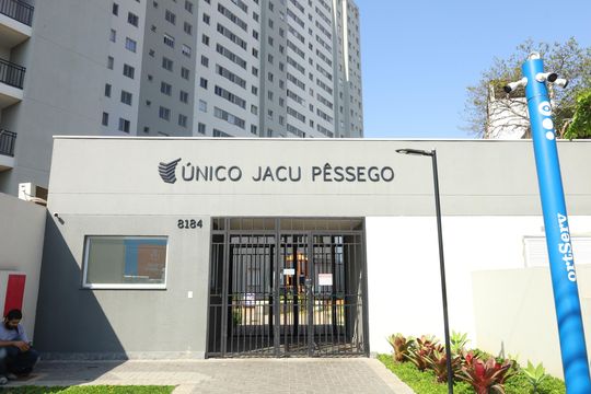 Fachada do condomínio de apartamento para alugar com 2 quartos, 35m² em Vila Norma, São Paulo