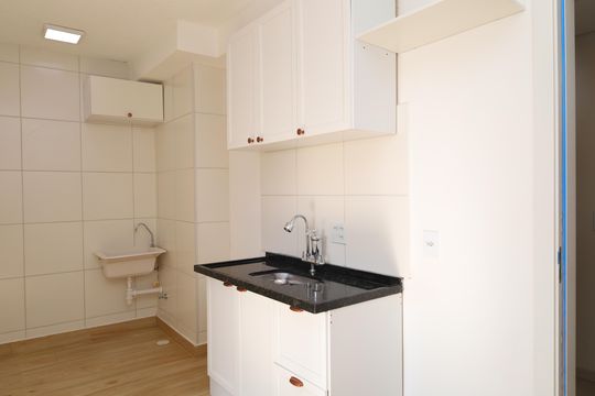 Cozinha de apartamento para alugar com 2 quartos, 35m² em Vila Norma, São Paulo