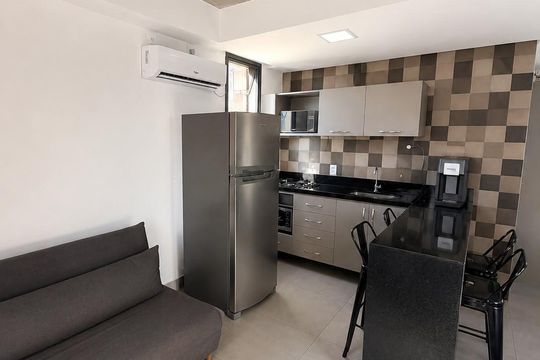 Sala/Cozinha de apartamento para alugar com 1 quarto, 55m² em Funcionários, Belo Horizonte
