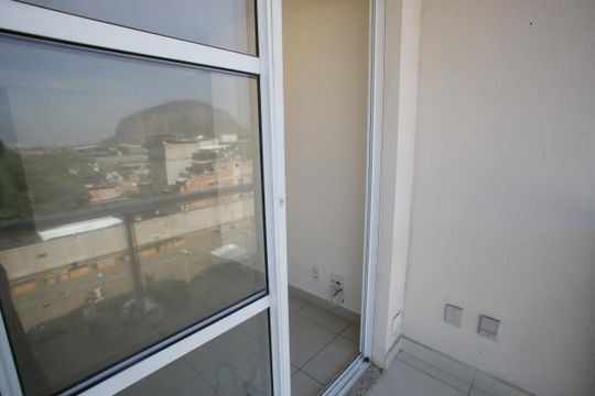 Varanda da Sala de apartamento para alugar com 2 quartos, 60m² em Anil, Rio de Janeiro