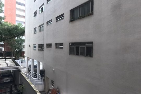 Vista da Sala de estar e jantar de apartamento para alugar com 2 quartos, 87m² em Gonzaga, Santos