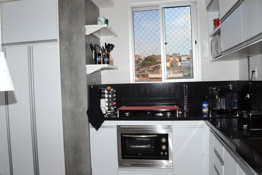 Cozinha de apartamento à venda com 3 quartos, 140m² em Nova Vista, Belo Horizonte