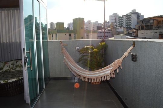 Varanda de apartamento à venda com 3 quartos, 140m² em Nova Vista, Belo Horizonte