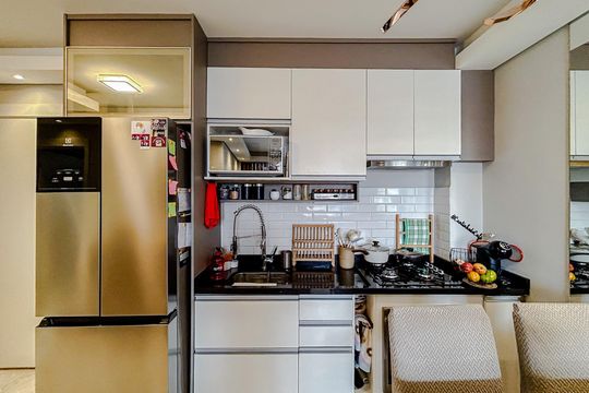 Cozinha - Armários de apartamento à venda com 2 quartos, 42m² em Vila Esperança, São Paulo