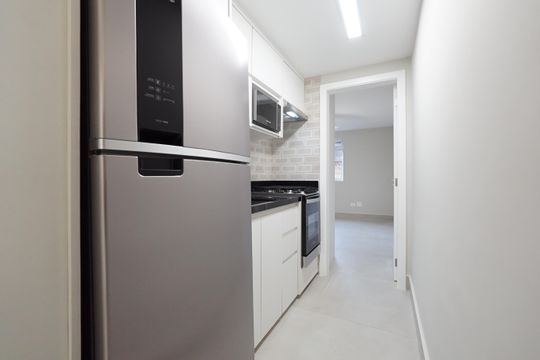 Cozinha de apartamento à venda com 1 quarto, 41m² em Aclimação, São Paulo