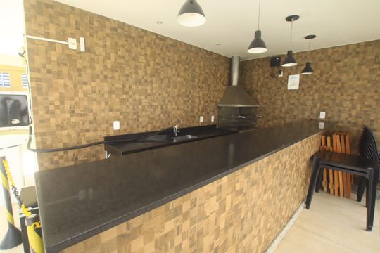 Área comum - Churrasqueira de apartamento para alugar com 2 quartos, 55m² em Jardim das Margaridas, Salvador