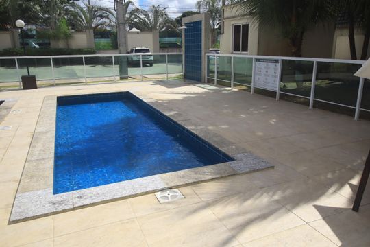 Área comum - Piscina de apartamento para alugar com 2 quartos, 55m² em Jardim das Margaridas, Salvador
