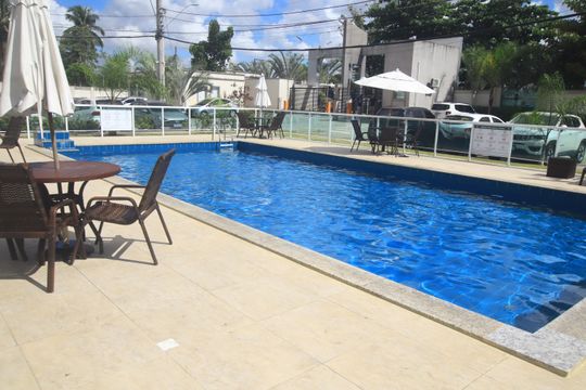 Área comum - Piscina de apartamento para alugar com 2 quartos, 55m² em Jardim das Margaridas, Salvador