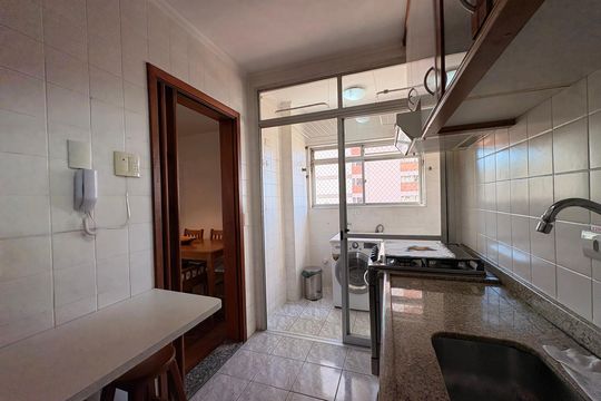 Cozinha de apartamento à venda com 2 quartos, 77m² em Jardim, Santo André