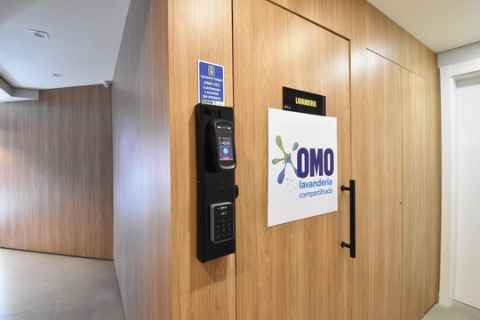 Área comum - Lavanderia de apartamento para alugar com 1 quarto, 33m² em Mercês, Curitiba