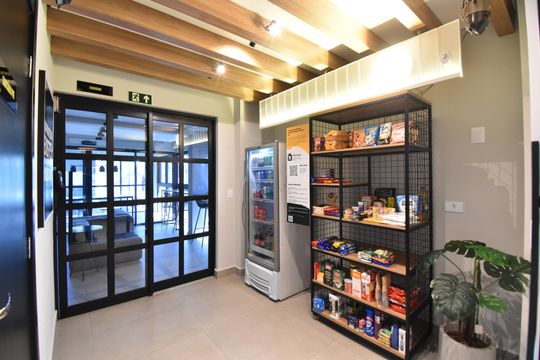 Área comum - Market de apartamento para alugar com 1 quarto, 33m² em Mercês, Curitiba