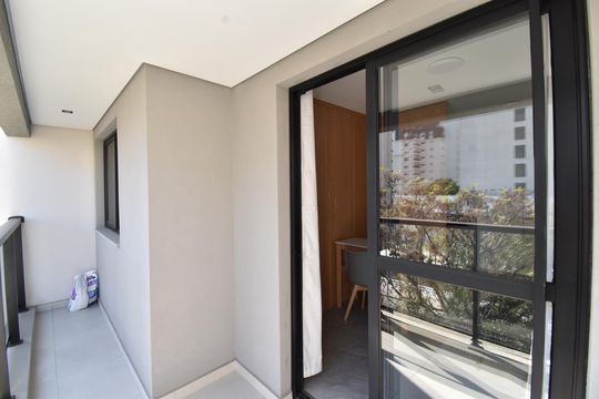 Sacada do Studio de apartamento para alugar com 1 quarto, 33m² em Mercês, Curitiba