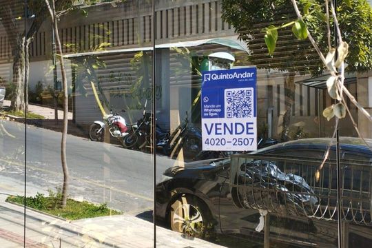 placa instalada OFFP-180 de apartamento à venda com 2 quartos, 72m² em Marçola, Belo Horizonte