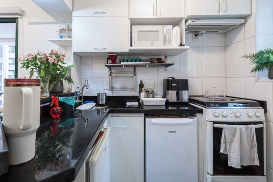 Cozinha de apartamento à venda com 3 quartos, 60m² em Riachuelo, Rio de Janeiro