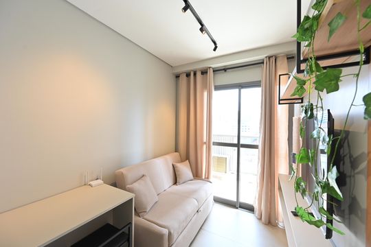 Sala de apartamento para alugar com 1 quarto, 29m² em São Judas, São Paulo