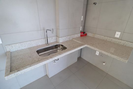 Cozinha de apartamento para alugar com 2 quartos, 77m² em Patrimônio, Uberlândia
