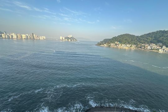 Vista de apartamento para alugar com 1 quarto, 28m² em Morro dos Barbosas, São Vicente