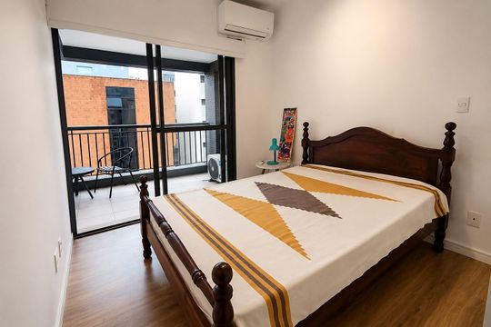 Dormitório de apartamento para alugar com 1 quarto, 49m² em Bela Vista, São Paulo