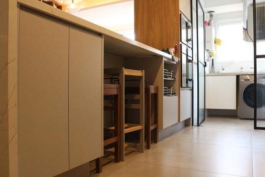 Cozinha de apartamento à venda com 3 quartos, 95m² em Pompeia, São Paulo
