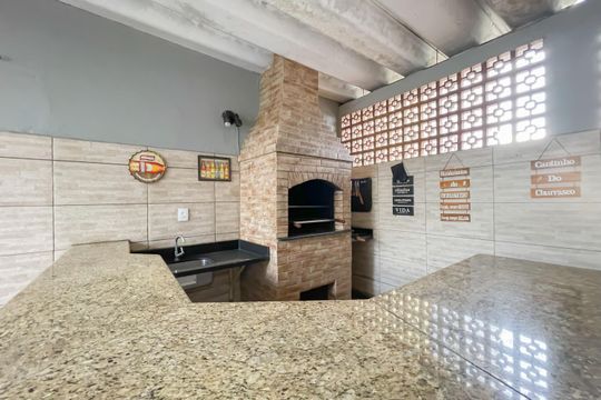 Área comum - Churrasqueira de apartamento para alugar com 1 quarto, 55m² em Jaguaribe, Osasco
