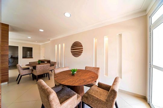 Salão de Festas de apartamento à venda com 3 quartos, 79m² em Campestre, Santo André