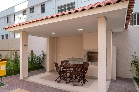 Área comum - Churrasqueira de apartamento para alugar com 1 quarto, 27m² em Parque Maria Helena, São Paulo
