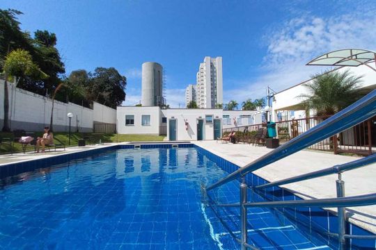 Área comum - Piscina de apartamento para alugar com 2 quartos, 43m² em Vila São Bernardo, Campinas