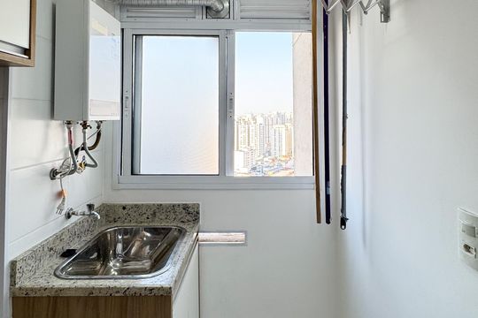 Área de Serviço de apartamento para alugar com 1 quarto, 42m² em Jardim Olavo Bilac, São Bernardo do Campo