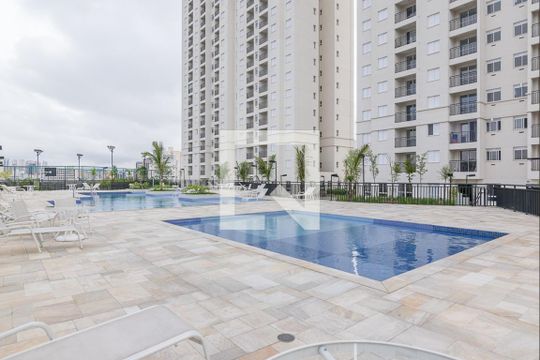 Área comum - Piscina de apartamento para alugar com 1 quarto, 42m² em Jardim Olavo Bilac, São Bernardo do Campo