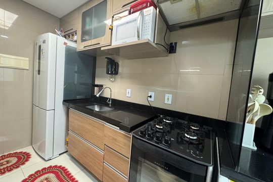 Cozinha de apartamento à venda com 3 quartos, 57m² em Novo Osasco, Osasco