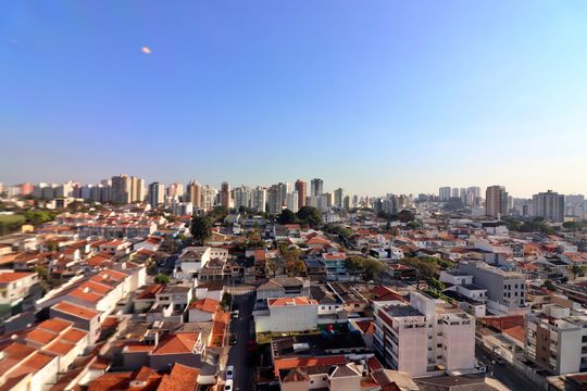 Varanda gourmet Vista  de apartamento à venda com 3 quartos, 155m² em Nova Petrópolis, São Bernardo do Campo