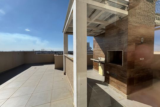 Área comum - Churrasqueira de apartamento para alugar com 2 quartos, 54m² em Samambaia, Brasília