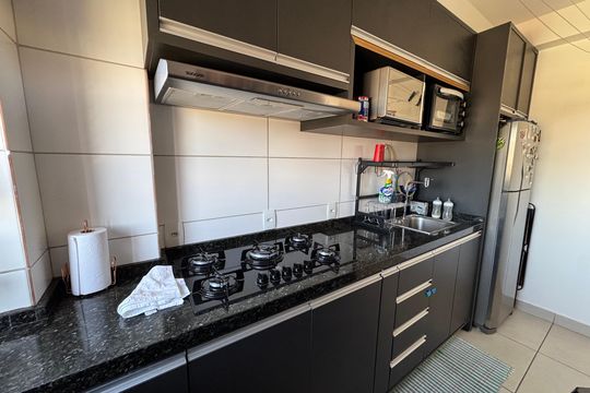 Cozinha de apartamento para alugar com 2 quartos, 54m² em Samambaia, Brasília