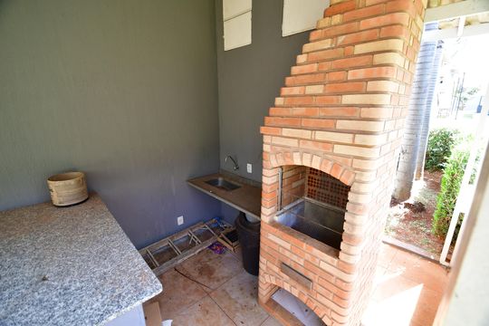 Área comum - Churrasqueira de casa de condomínio para alugar com 3 quartos, 124m² em Chácara Primavera, Campinas