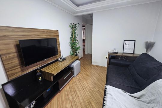 Sala de apartamento à venda com 2 quartos, 66m² em Parque das Nações, Santo André