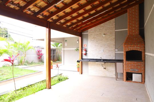 Área comum - Churrasqueira de casa de condomínio para alugar com 1 quarto, 30m² em Parque Guarani, São Paulo