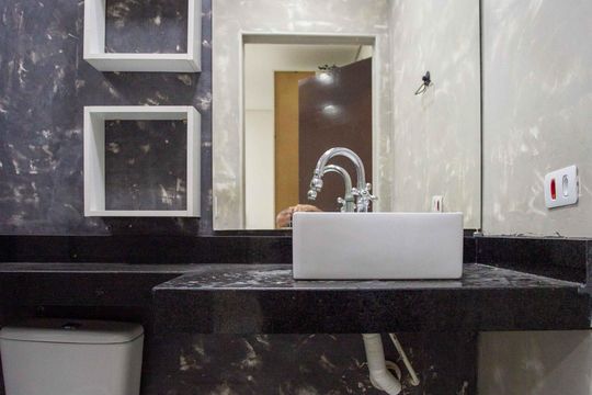 Banheiro da Suíte de apartamento para alugar com 3 quartos, 92m² em Conceição, Diadema