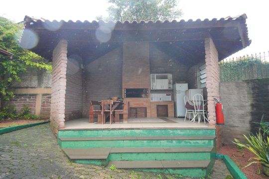 Área comum - Churrasqueira de casa de condomínio para alugar com 3 quartos, 117m² em Campestre, São Leopoldo