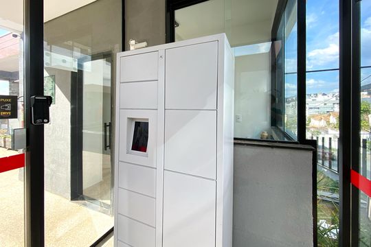 Área comum - Box de entregas de casa de condomínio à venda com 2 quartos, 108m² em Buritis, Belo Horizonte