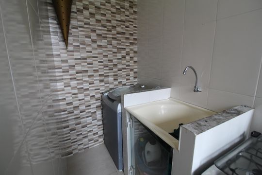 Área de Serviço de casa de condomínio à venda com 3 quartos, 136m² em Taquara, Rio de Janeiro