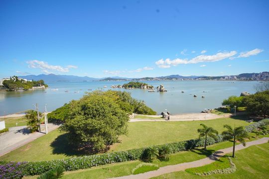 Vista da Sala de apartamento para alugar com 3 quartos, 115m² em Abraão, Florianópolis