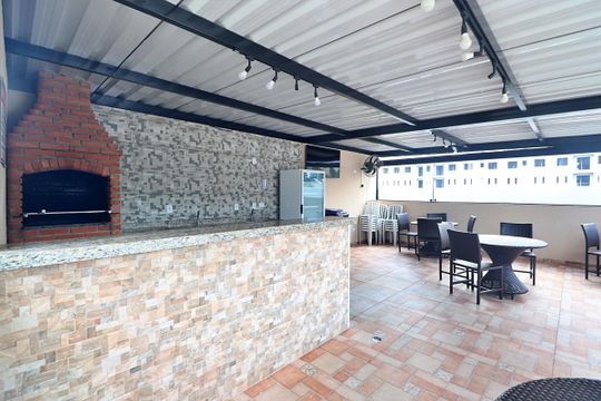 Área comum - Churrasqueira de apartamento à venda com 3 quartos, 64m² em Utinga, Santo André