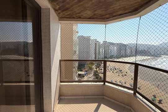 Varanda de apartamento para alugar com 4 quartos, 166m² em Vila Luis Antonio, Guarujá