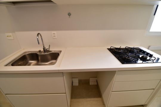 Cozinha de apartamento para alugar com 3 quartos, 92m² em Vila Brandina, Campinas
